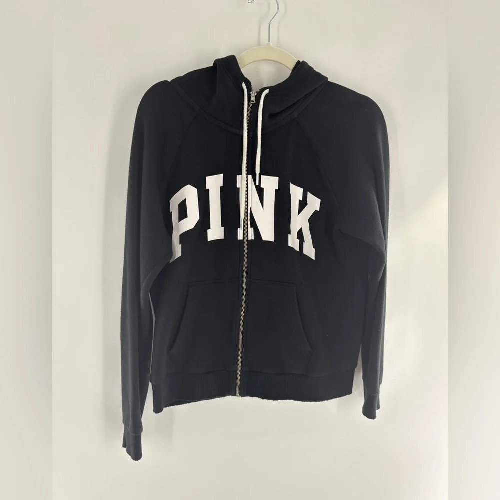 Victoria's Secret PINK Black Hoodie - Picture 1 of 6